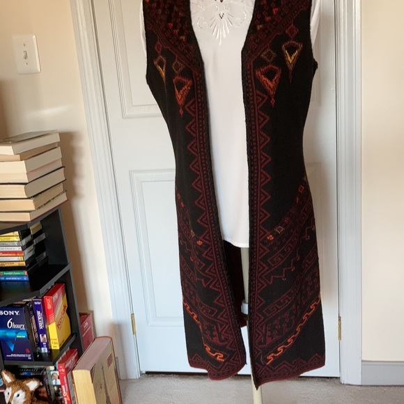 Long knit vest reversible duster - Picture 11 of 12